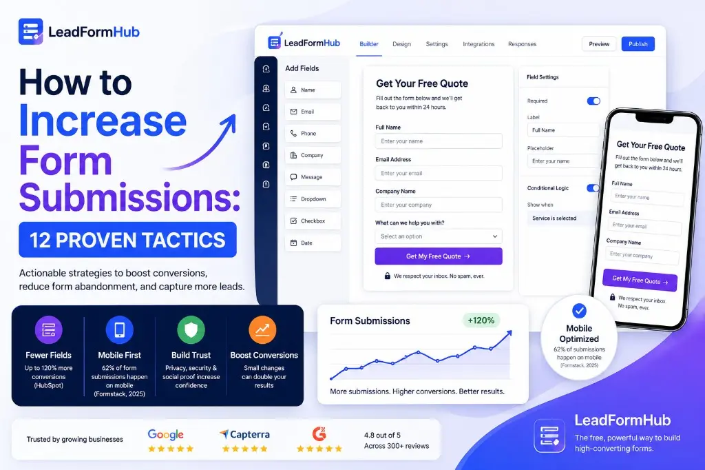 How to increase form submissions: 12 proven tactics